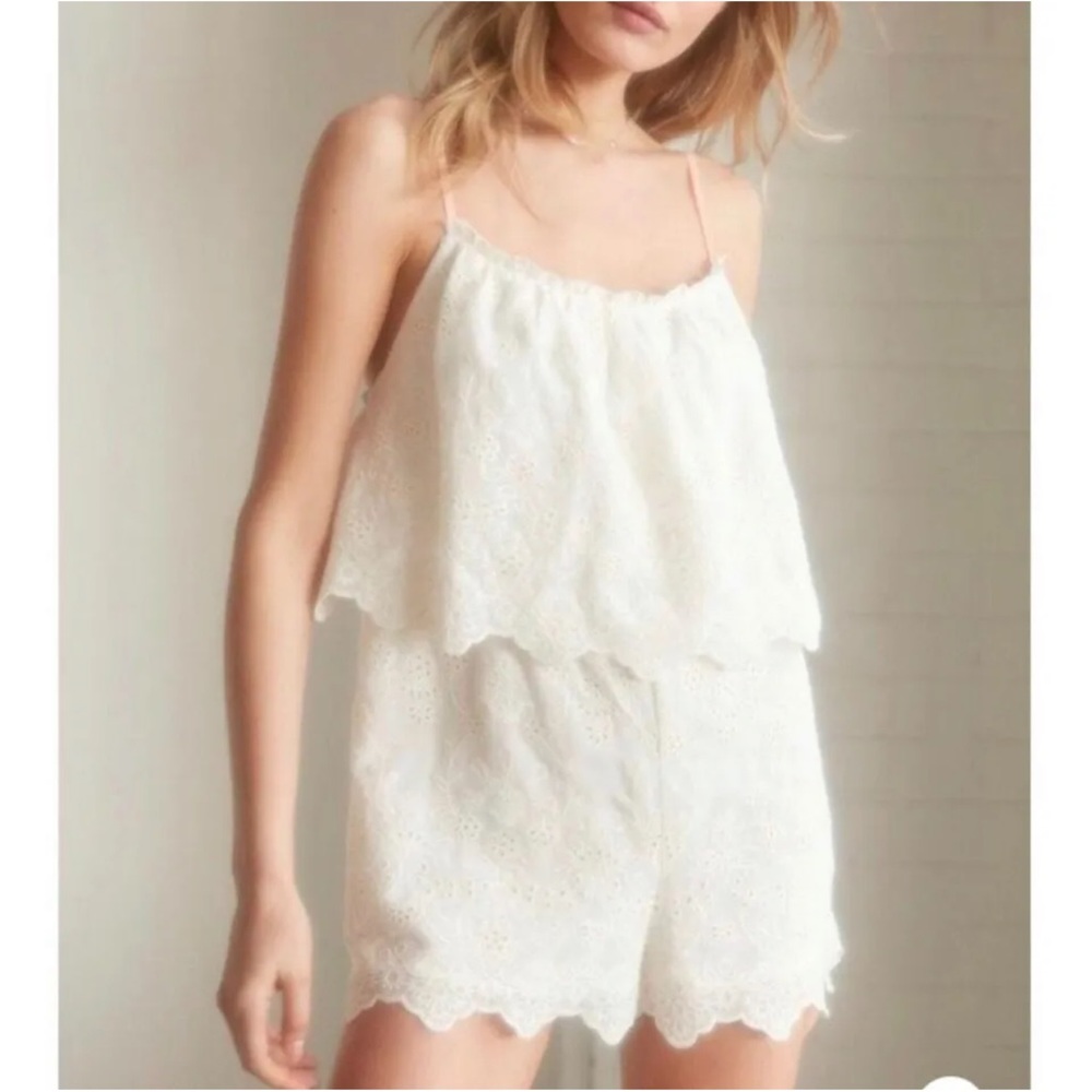 Kimchi Blue UO eyelet white romper